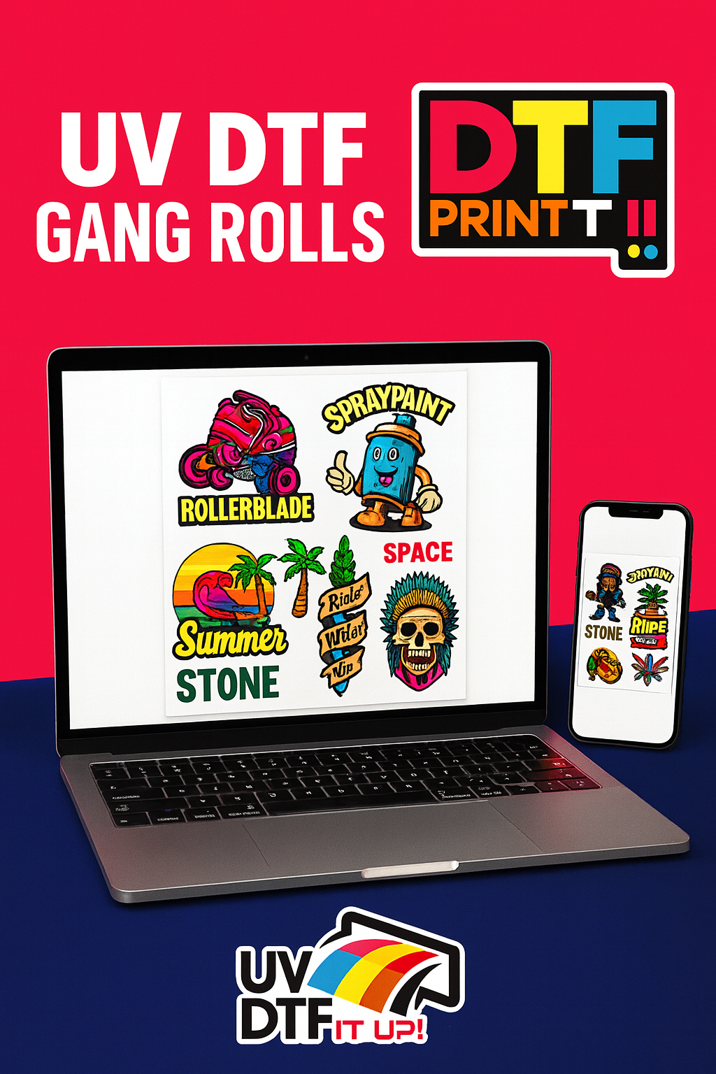 UV DTF Gang Rolls