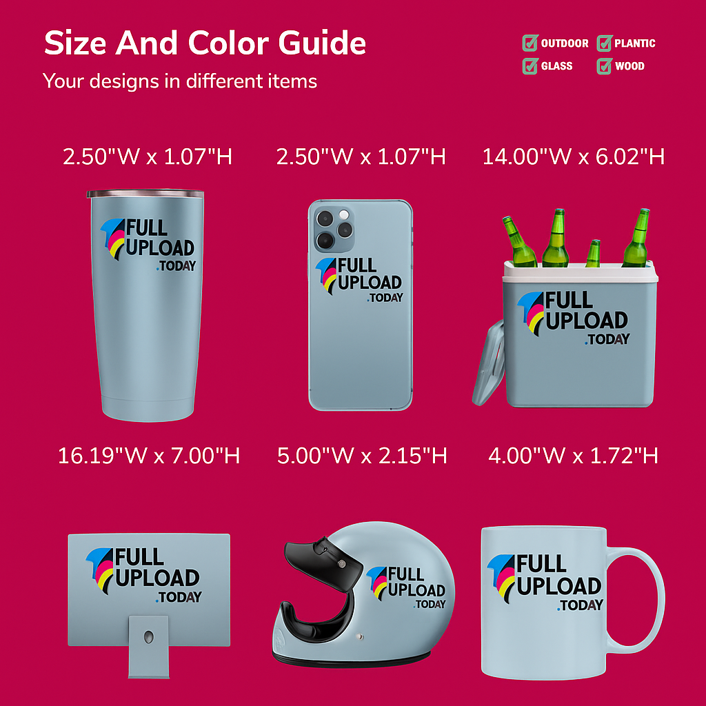 UV DTF Transfers By Size