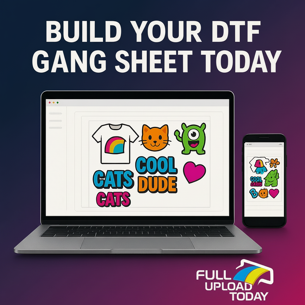 Build Your DTF Gang Sheet Online