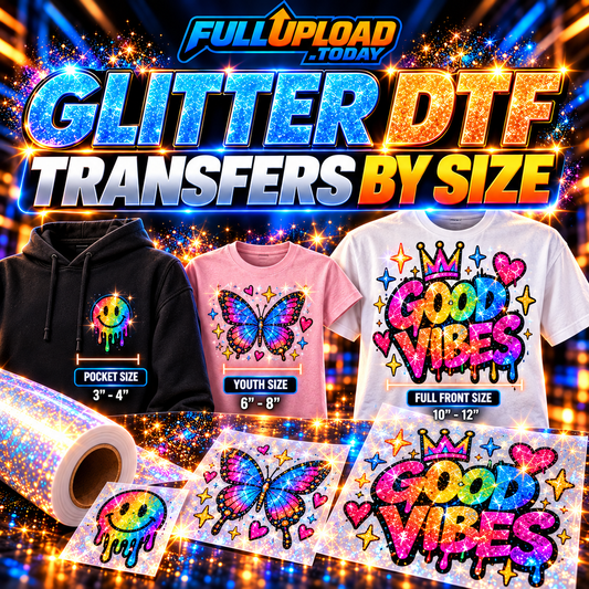 Glitter Transfers By Size