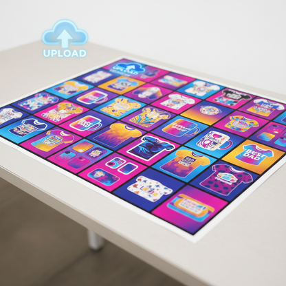 make a beautiful image for my product of '' Upload Your Sublimation Gang Sheet ''